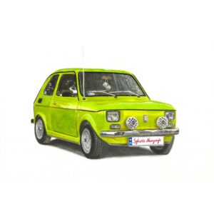 Sylwia Narysuje Motoryzacja_014 Fiat 126p