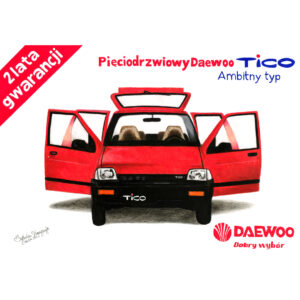 Sylwia Narysuje Motoryzacja_031 Daewoo Tico reklama