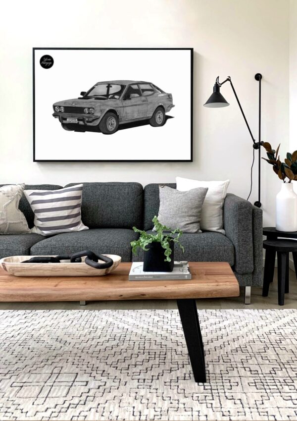 Plakat Motoryzacyjny Fiat 128 Sport Coupe