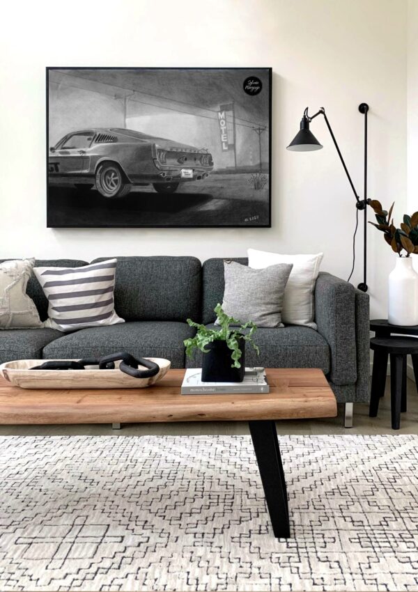Plakat Motoryzacyjny Ford Mustang 1969
